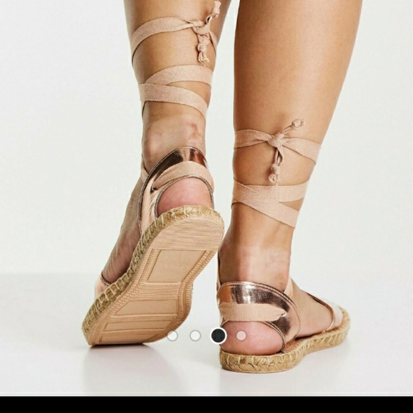 Rose Gold Espadrilles - Picture 2 of 6